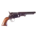 Clement Arms Colt type .38 calibre percussion revolver,