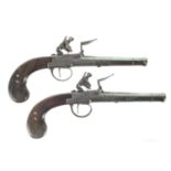 Pair of flintlock pistols by J. Duncumb