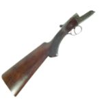 Stock and action only of a Greener rook rifle / Shotgun LICENCE REQUIRED