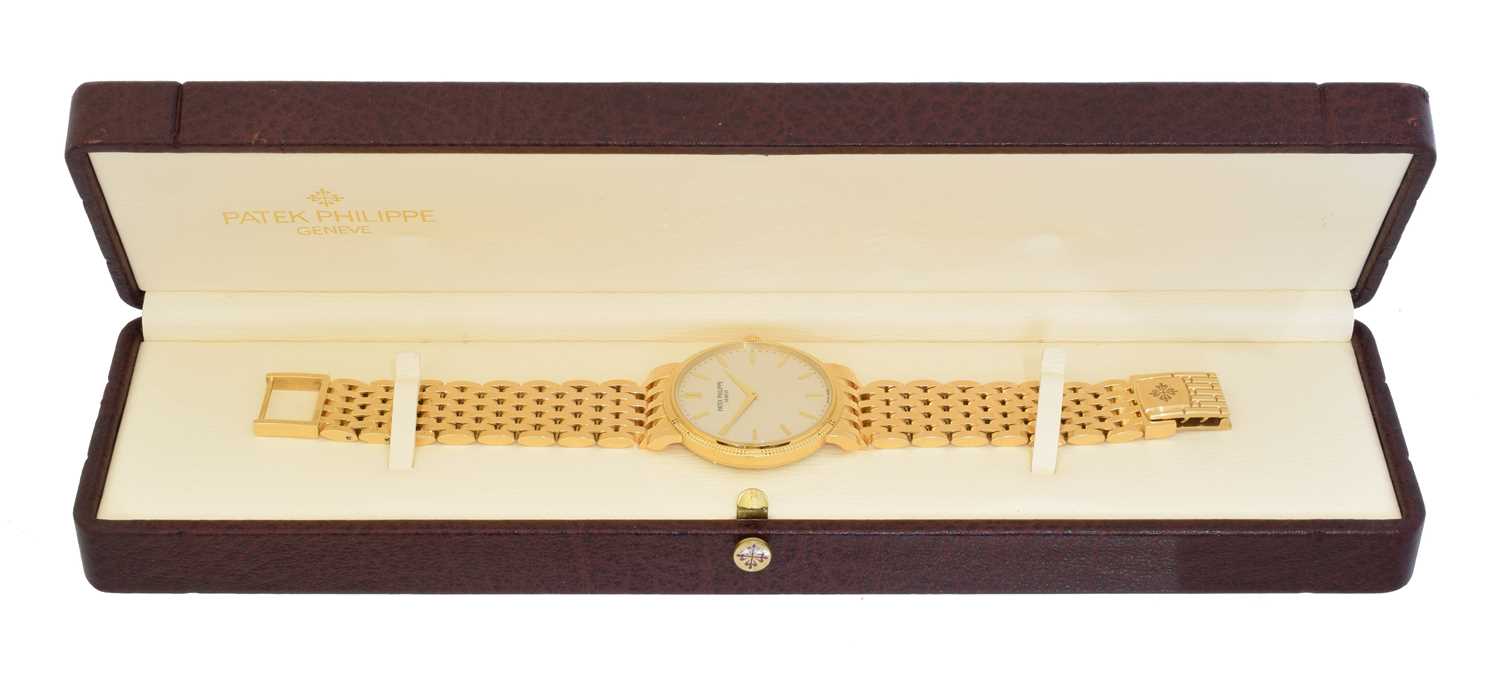 An 18ct gold Patek Philippe Calatrava wristwatch, - Image 5 of 5