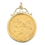 A sovereign pendant,