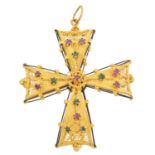 A cross pendant,