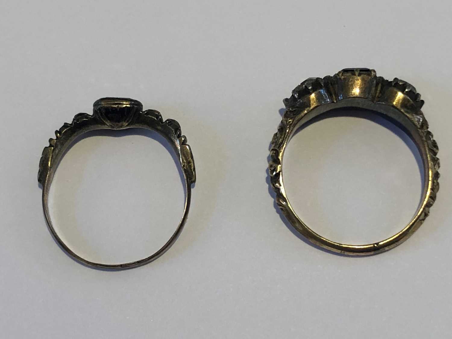 Two paste dress rings, - Image 5 of 7