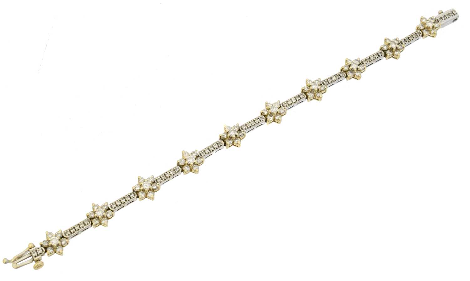 A diamond bracelet,