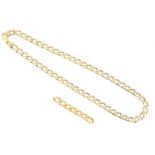 A 9ct gold chain necklace,