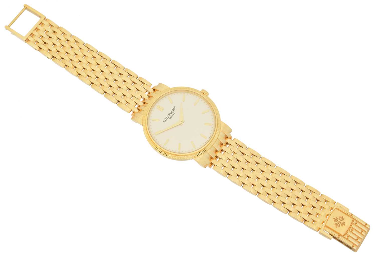 An 18ct gold Patek Philippe Calatrava wristwatch, - Image 2 of 5