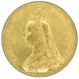 Queen Victoria, Five Pounds, 1887, jeweller's copy.