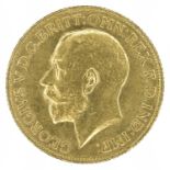 King George V, Sovereign, 1918, Bombay Mint, India.