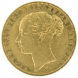 Queen Victoria, 1880, Sovereign, Melbourne Mint.