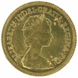 Two Queen Elizabeth II, Half-Sovereigns, 1982 (2).