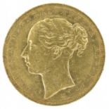 Queen Victoria, 1885, Sovereign, Melbourne Mint.