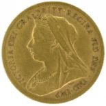 Queen Victoria, Half-Sovereign, 1900, London Mint.