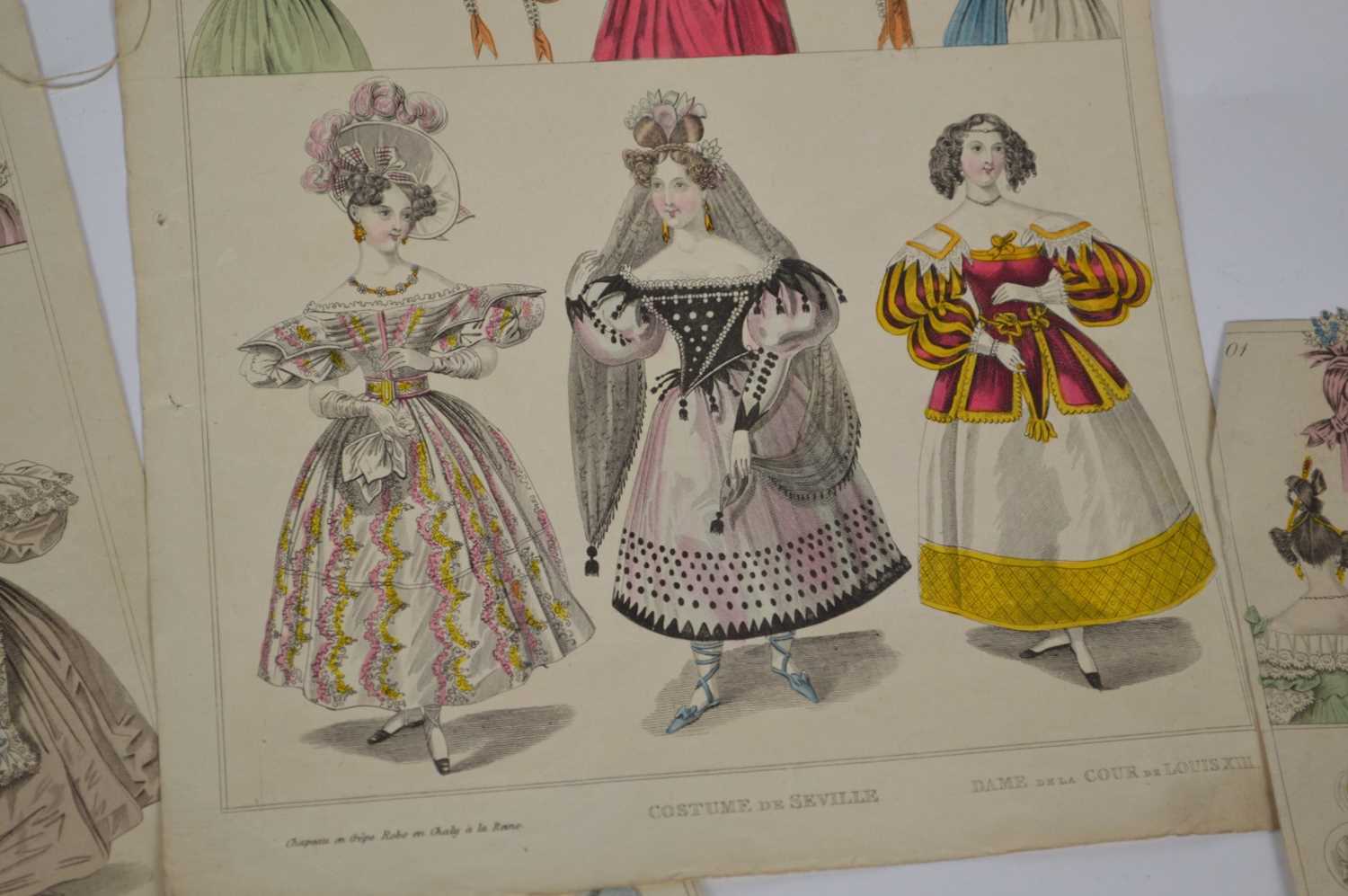 14 hand-coloured plates from Townsend's Monthly Selection of Parisian Costumes - Image 4 of 5