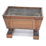 Regency mahogany plant trough