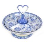 Blue and white ceramic tazza