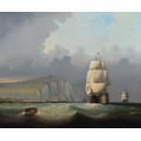 Manner of Thomas Butterworth Snr. (1768-1842) "Early Morning Return of the Fleet off Dover"