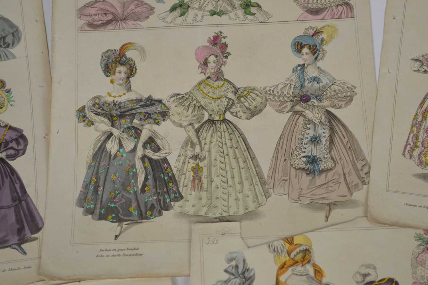 14 hand-coloured plates from Townsend's Monthly Selection of Parisian Costumes - Image 5 of 5