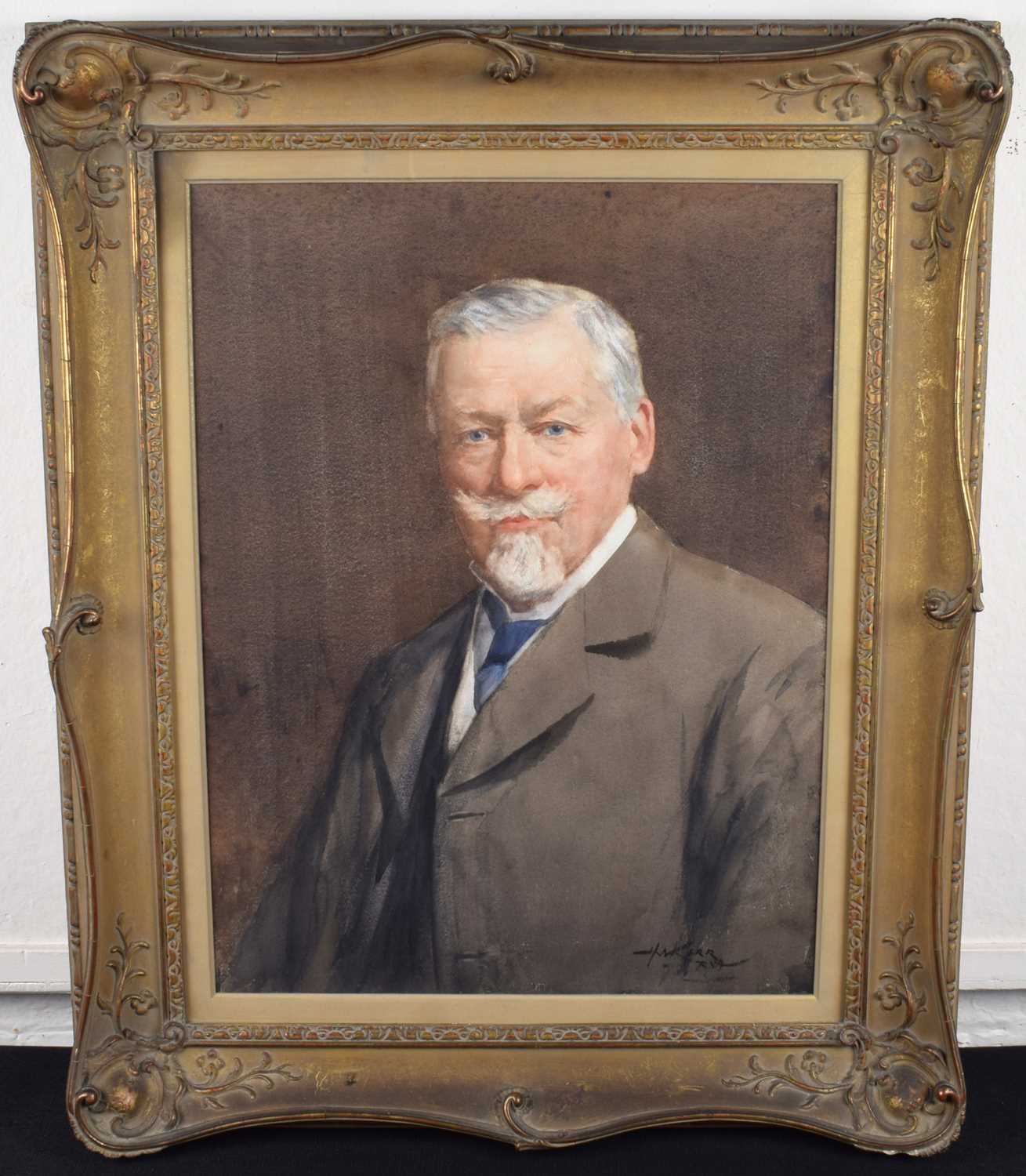 Henry Wright Kerr R.S.A., R.S.W. (Scottish 1857-1936) Portrait of a gentleman - Image 2 of 2