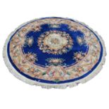 Mid 20th century circular Chinese rug