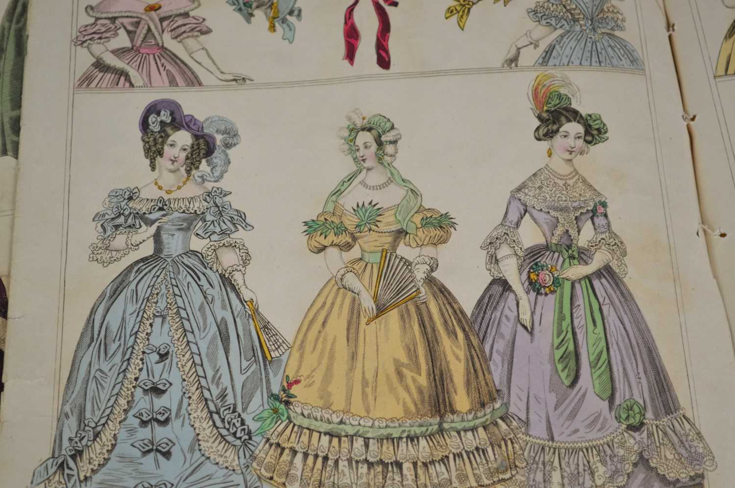 14 hand-coloured plates from Townsend's Monthly Selection of Parisian Costumes - Image 2 of 5
