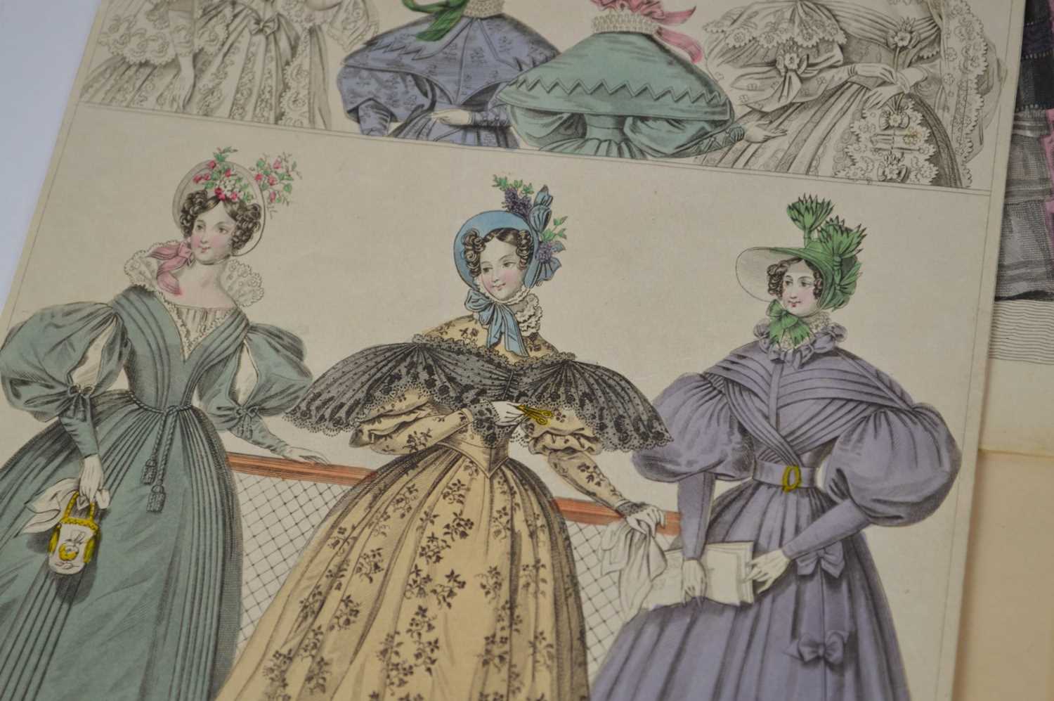 14 hand-coloured plates from Townsend's Monthly Selection of Parisian Costumes - Image 3 of 5