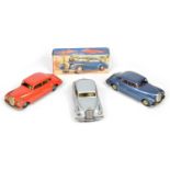 Three JNF Mercedes Benz 300 tinplate cars made in West Germany