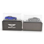 Two 1:43 Scale Bentley model cars