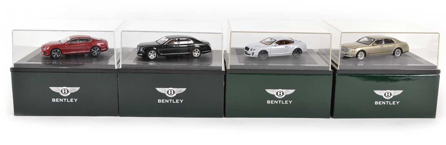 Four Minichamps 1:43 Scale Bentley Models