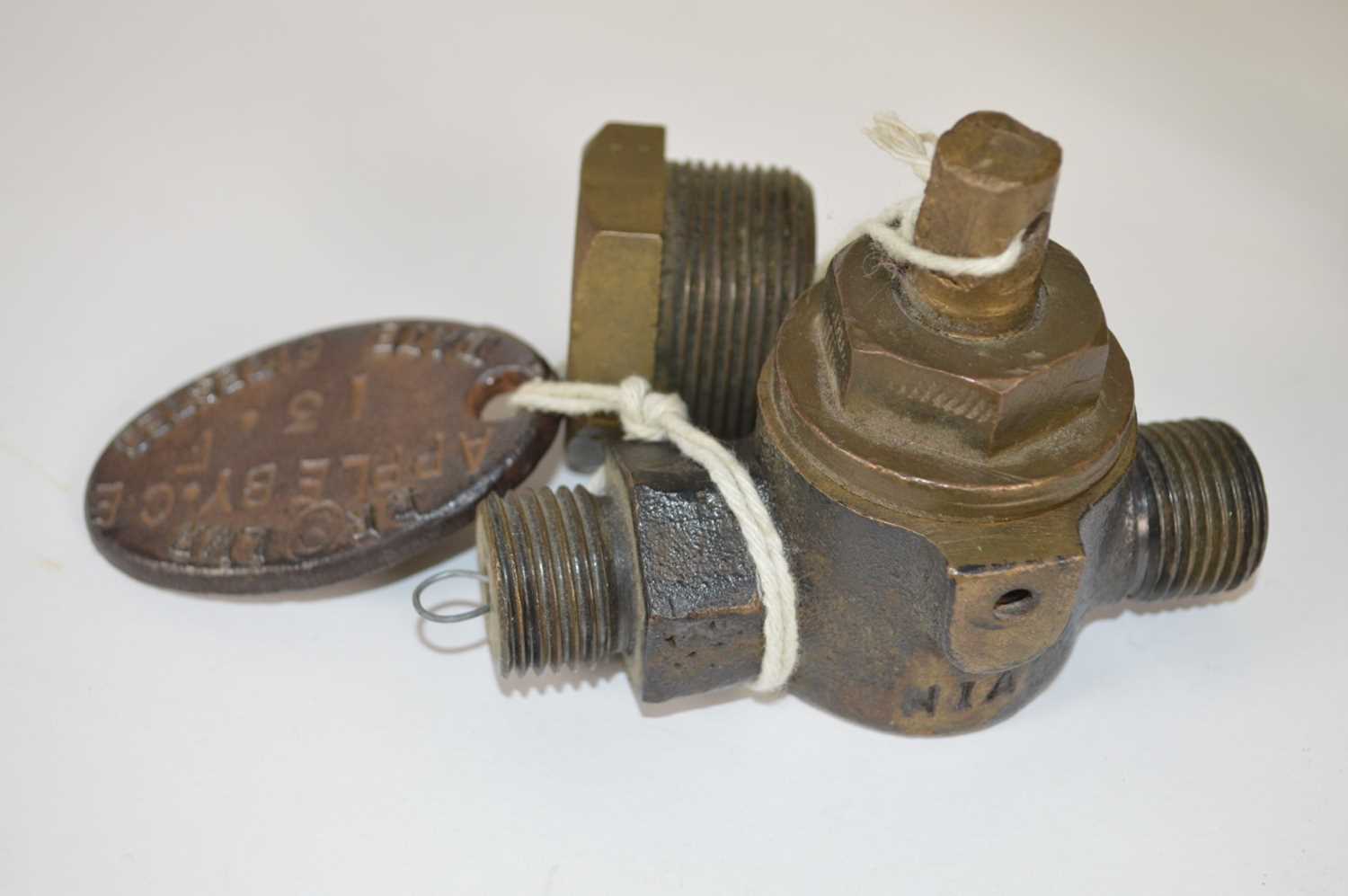 Two Water Gauge Covers, valve and a Factories Act Sign - Image 5 of 10