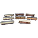 Eight O Gauge Coaches