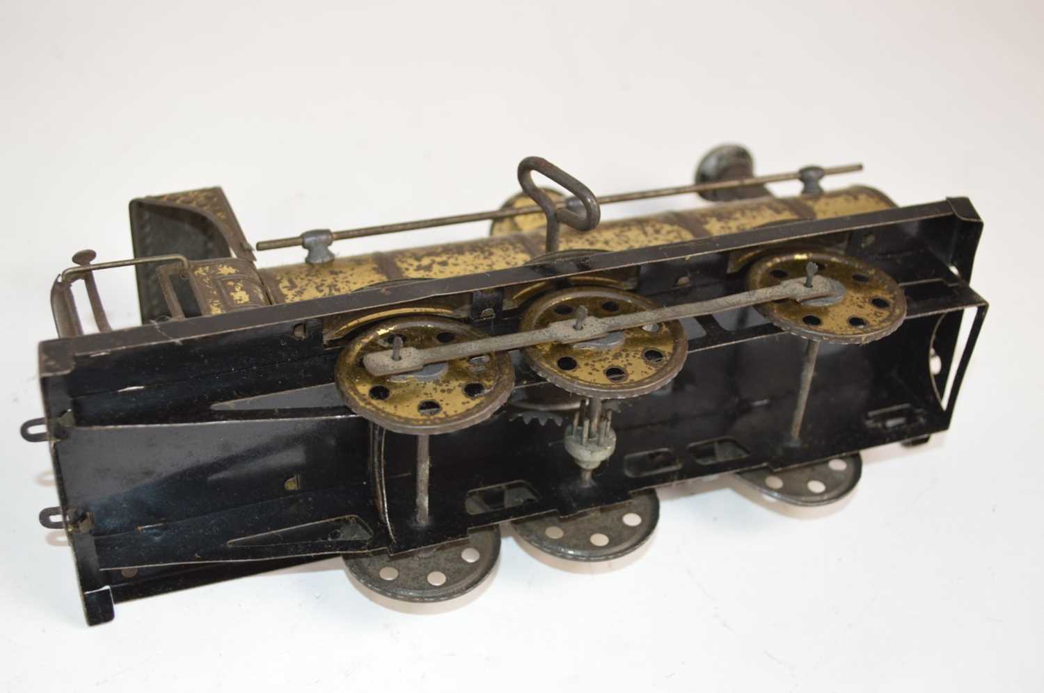 Collection of six wind up clockwork tinplate locomotives - Bild 8 aus 12