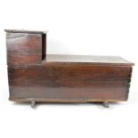 19th Century mahogany rocking crib