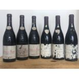 6 Bottles mixed Lot 2001 Chateauneuf du Pape and Vacqueyras