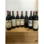 9 Bottles Mixed Lot Fine and Mature Claret to include Grands Crus Classes comprising