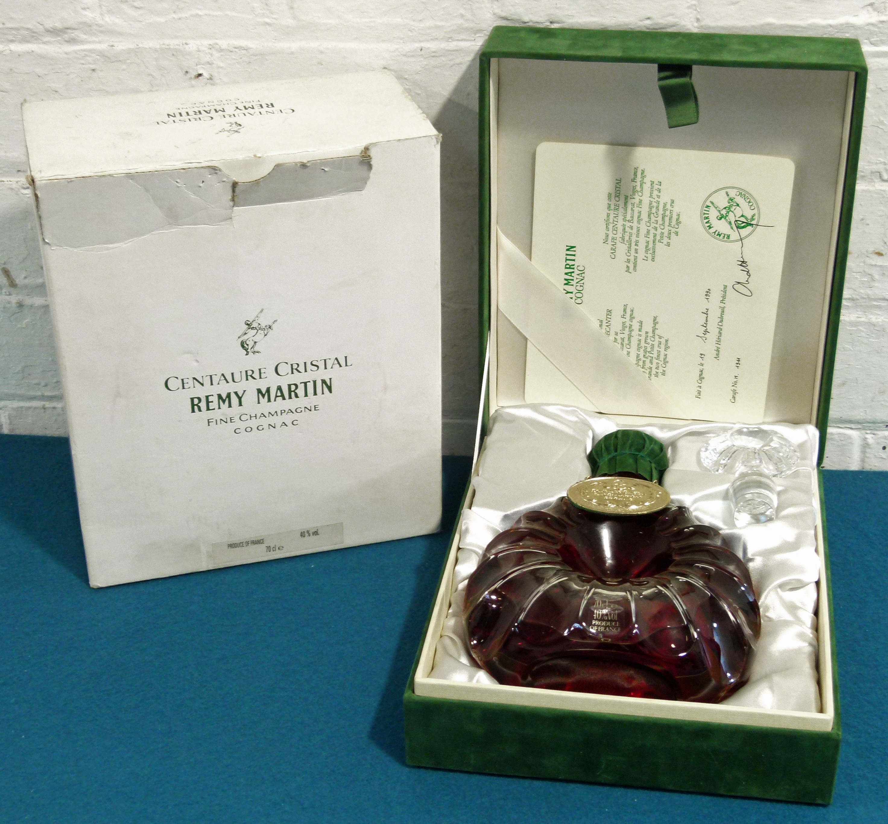 1 Baccarat Crystal Decanter Remy Martin 'Cuvee Centaure' (1990 Release)