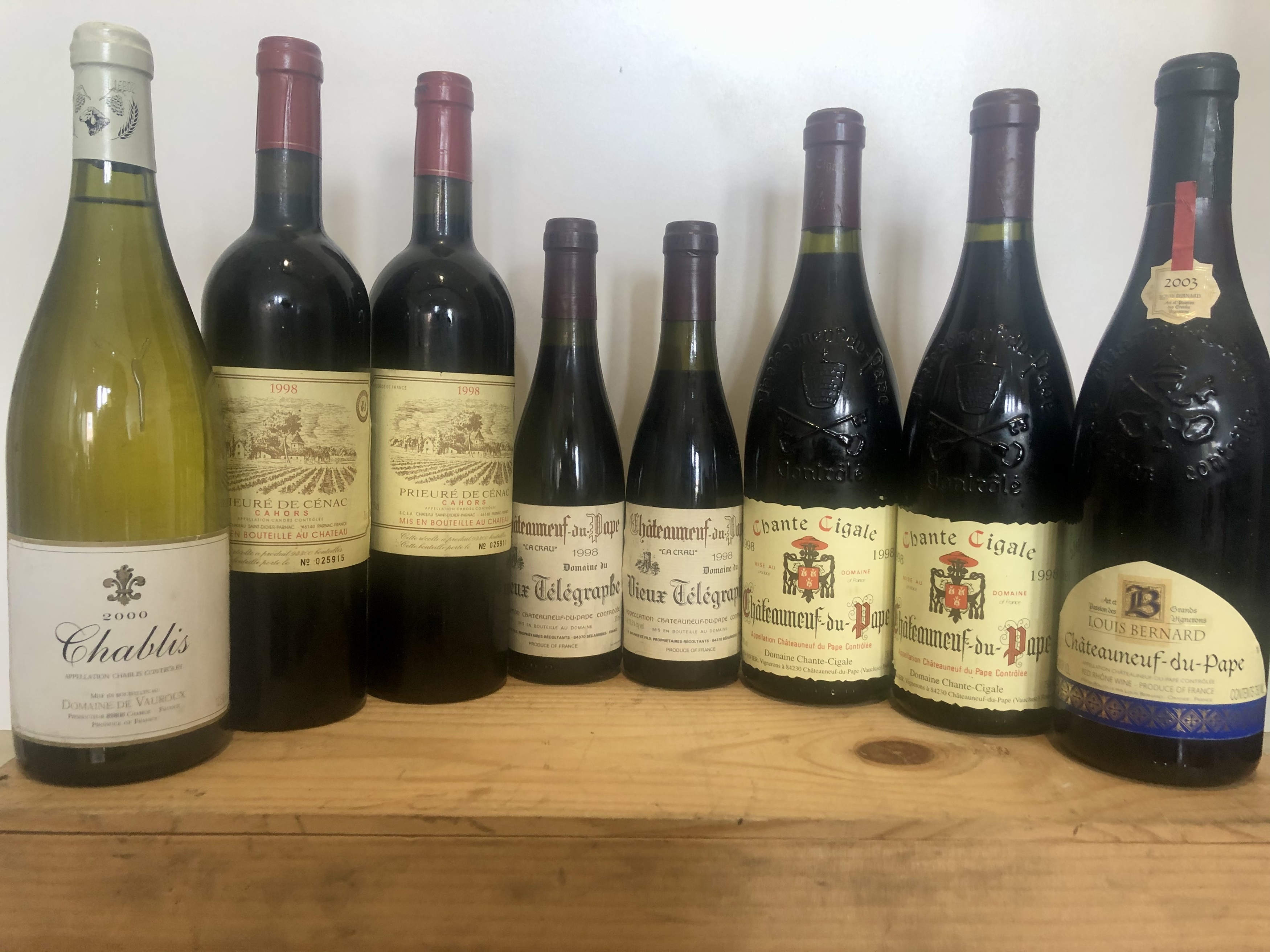 8 bottles including half bottles mixed lot good french 'fine' wines