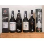 6 Bottles Lot various Single Quinta Vintage and Late Bottled Vintage Ports