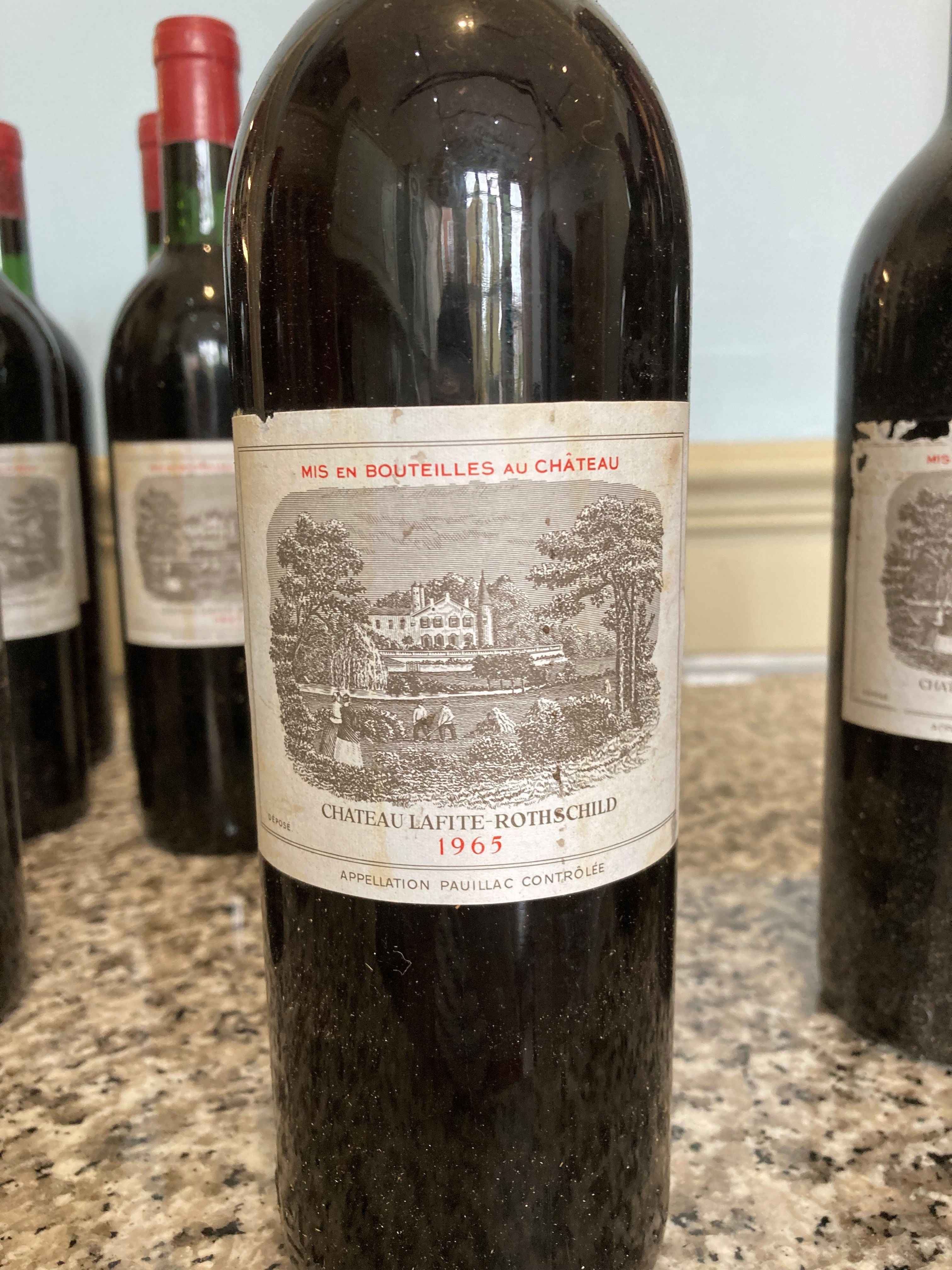 12 Bottles Chateau Lafite Rothschild Premier Grand Cru Classe Pauillac 1965 - Image 12 of 16