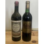 2 Bottles Fine and Rare old Vintage Classified Growth Claret