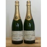 2 Bottles Champagne Duval-Leroy Epernay Vintage 1990