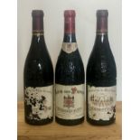 3 Bottles mixed Lot Fine 2001 Chateauneuf du Pape