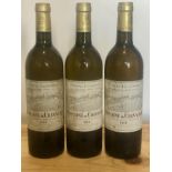 3 Bottles Domaine de Chevalier Blanc Pessac-Leognan 1986