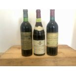 3 Bottles Mixed Lot Grand Cru Classe Claret and Fine Burgundy