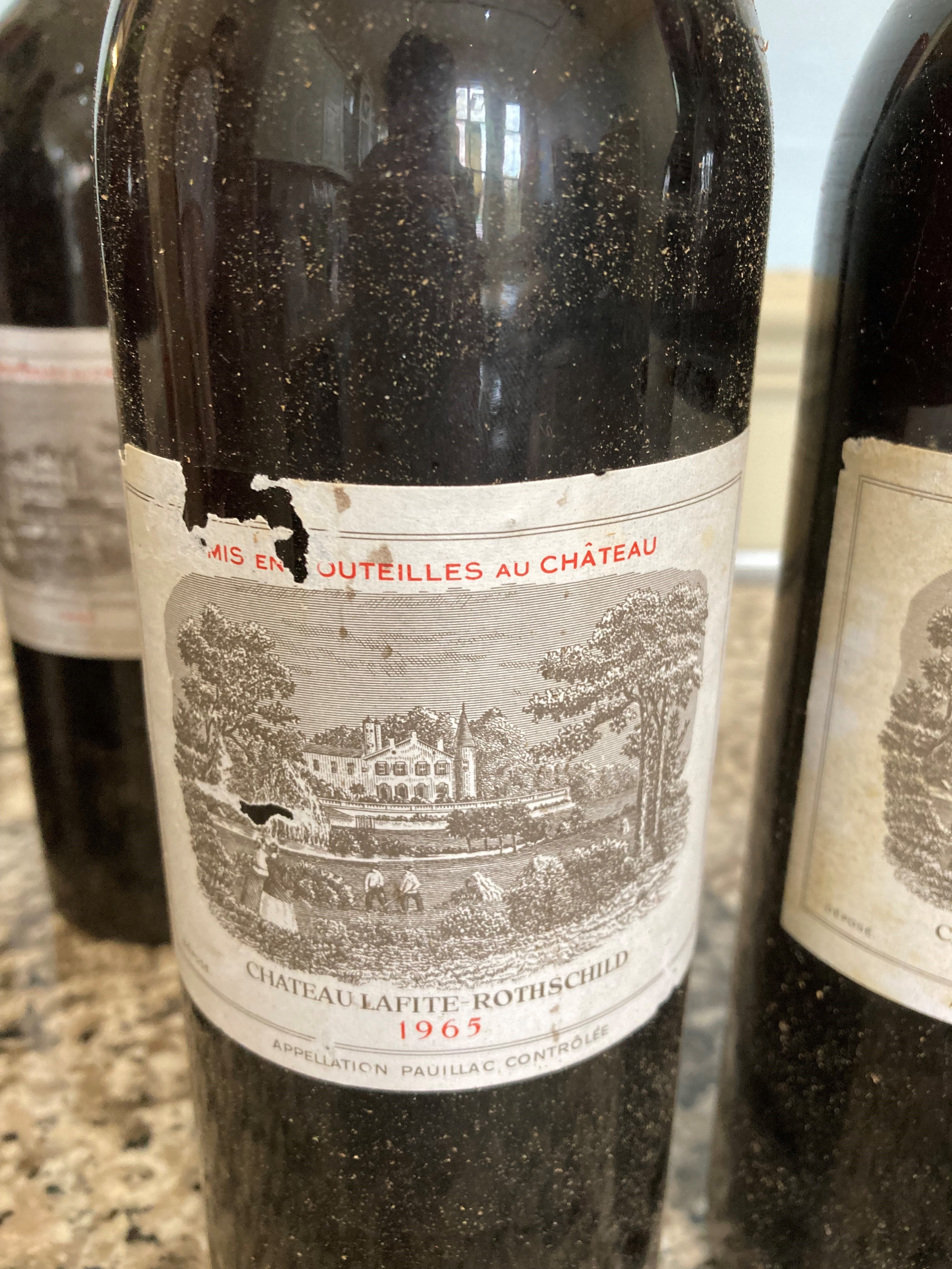 12 Bottles Chateau Lafite Rothschild Premier Grand Cru Classe Pauillac 1965 - Image 8 of 16