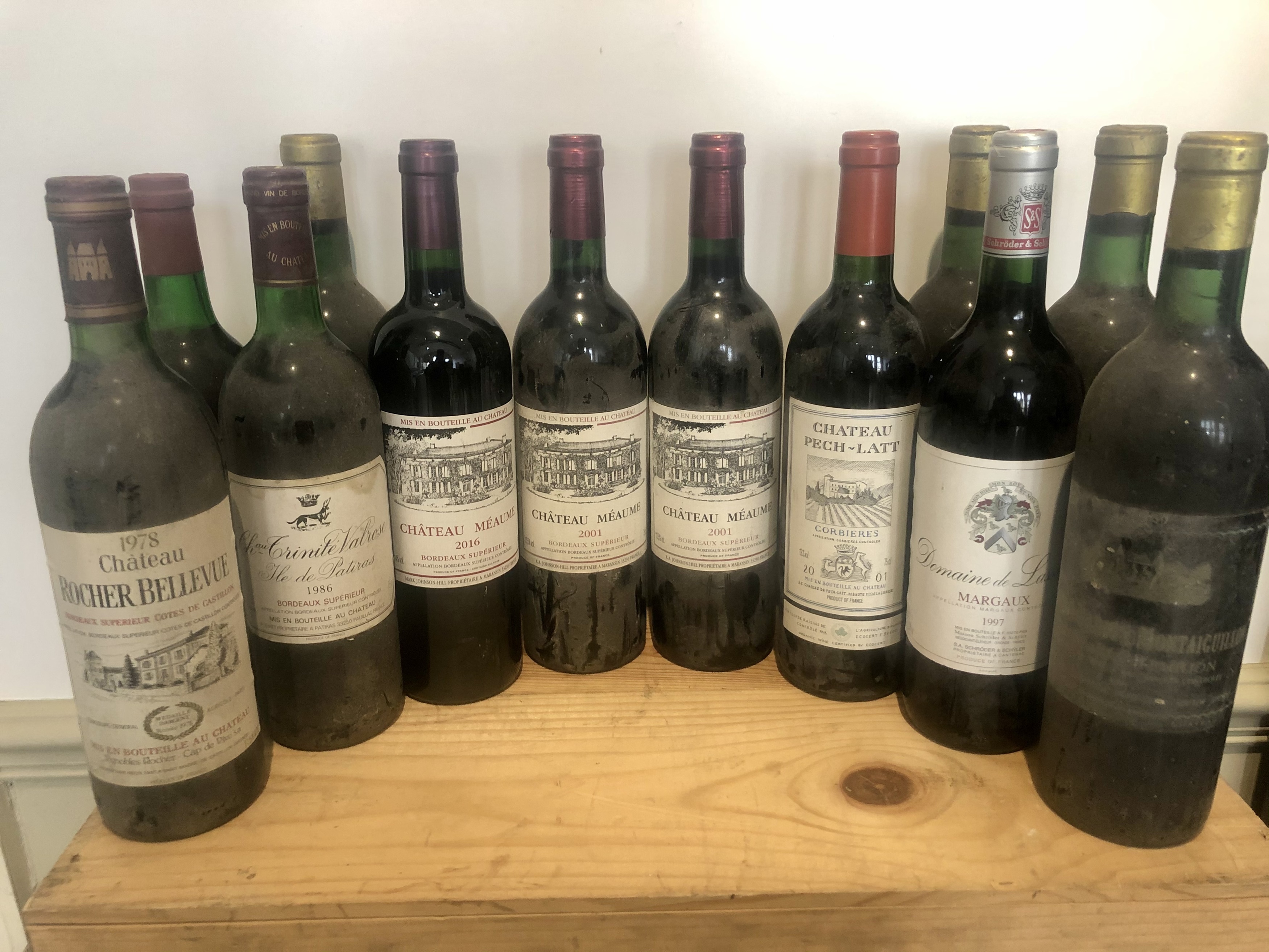 12 Bottles Mixed Lot Drinking Claret and Corbieres