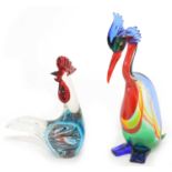 Murano Glass Sculptures Birds