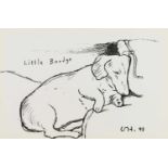 David Hockney R.A. (British 1937-) "Little Boodge", offset lithograph on wove paper.