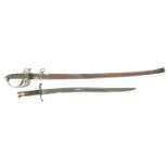 1827/45 pattern Rifle volunteers sword and a bayonet