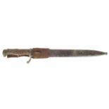 German WWI 1898 saw back 'butcher' bayonet,