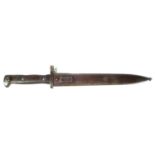 Irish Mannlicher bayonet and scabbard